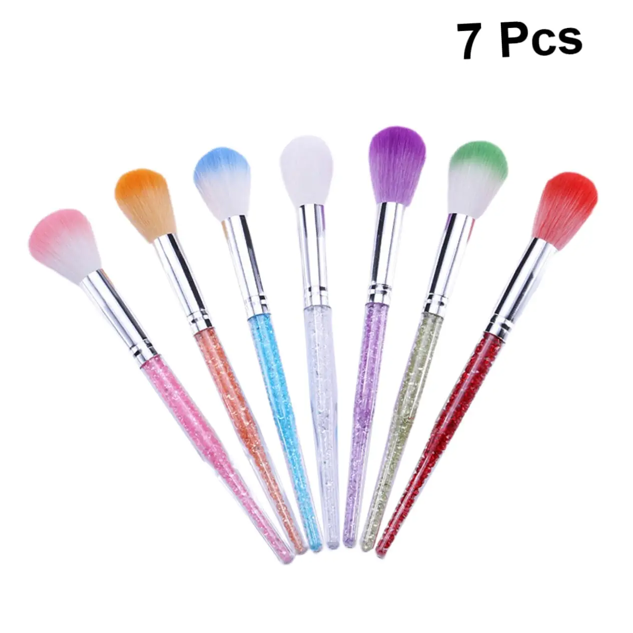 YIKOOLIN Soft Fiber Nail Brushes Manicure Tools Cleaning Brush Gel Nail Accessories Remove Dust Powder Nail Pedicure Nail Care