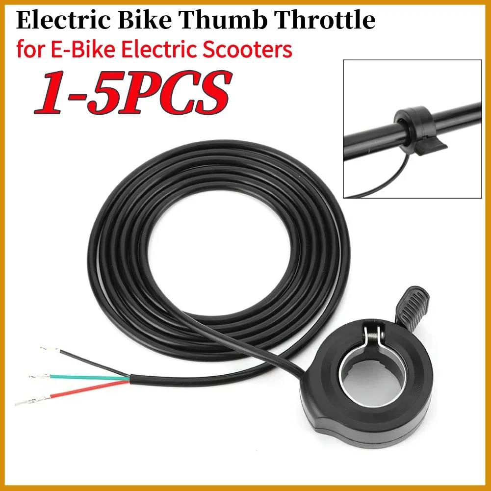 Thumb Throttle Speed Control Electric Bike Throttle Controller Electric Bicycle Accelerator for E-Bike Electric Scooters