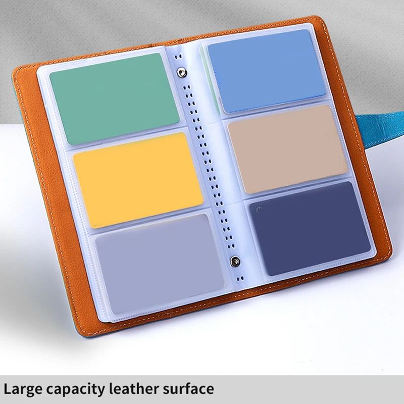 Card Book Holder Organizer, Portable Business Card Holder Book For Men&Women, 120 Capacity Name Booklet-AT70