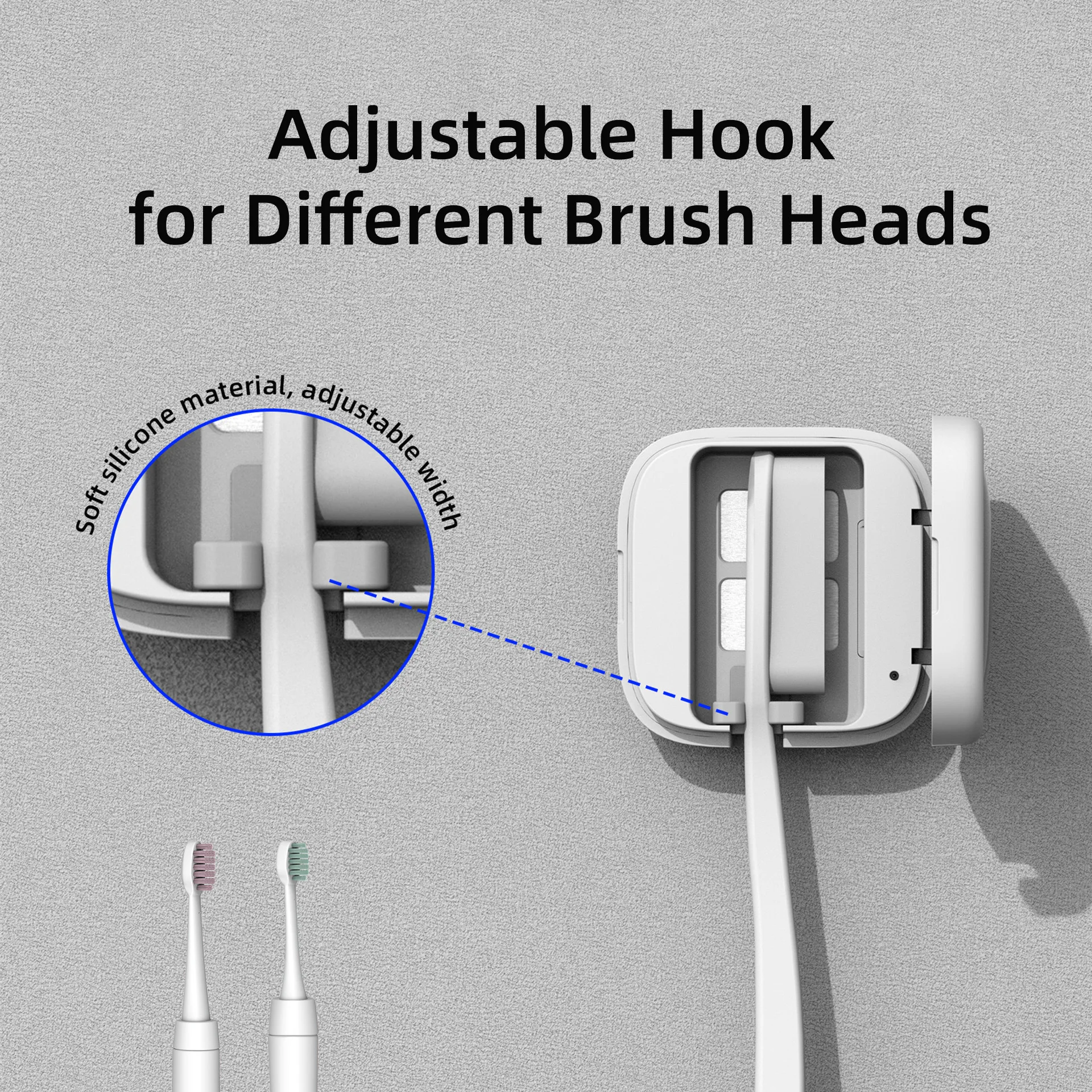 Travel portable mini UV toothbrush disinfector drying disinfection box disinfection rack safety toothbrush box