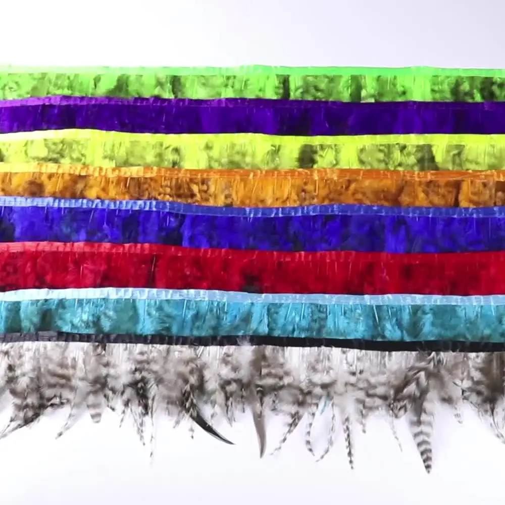 Garniture de plumes de coq colorées, Plumes de faisan naturelles, ruban à anges pour artisanat, bricolage, couture de vêtements, décoration de queue de coq, 4-6 pouces  15