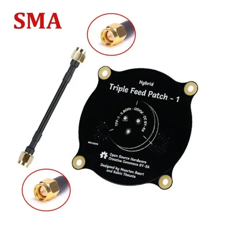 Antenne Patch Triple Alimentation 5.8GHz 9.4dBi FPV Drone