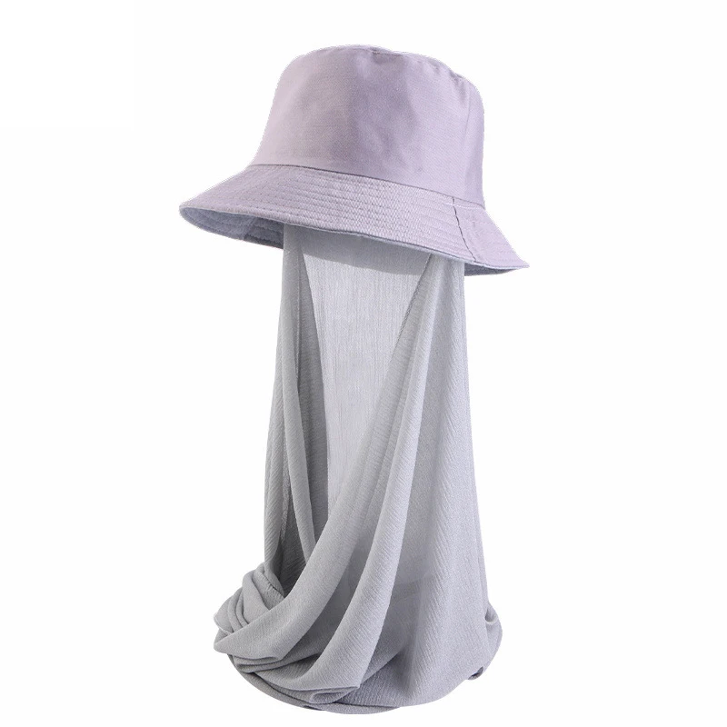 

Модная женская панама с мгновенным шарфом, мусульманская Солнцезащитная шаль, летняя спортивная шапка, головной платок, тюрбан, бандана с широкими полями, повязка на голову
