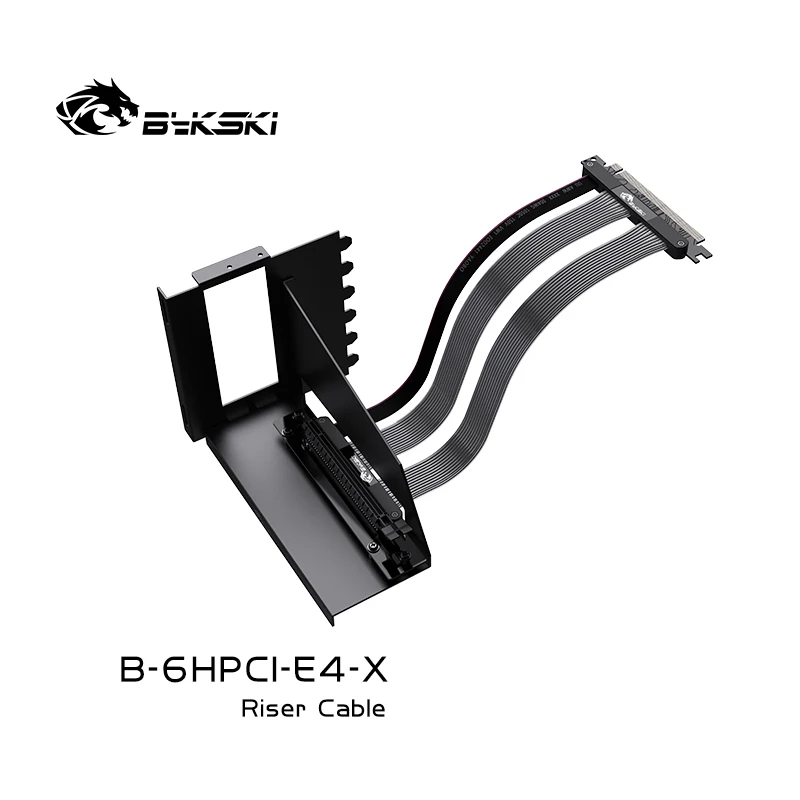 Bykski 25cm Placas Gráficas do pc Pci Express Conector Cabo Pci-e 4.0 16x Cabo de Extensão Flexível Vertical Gpu Montagem - Imagem 3