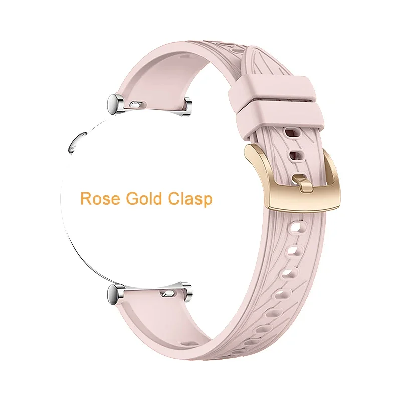 Elegant 18mm Two-Tone Classic Buckle Bracelet Strap in Silver/Gold