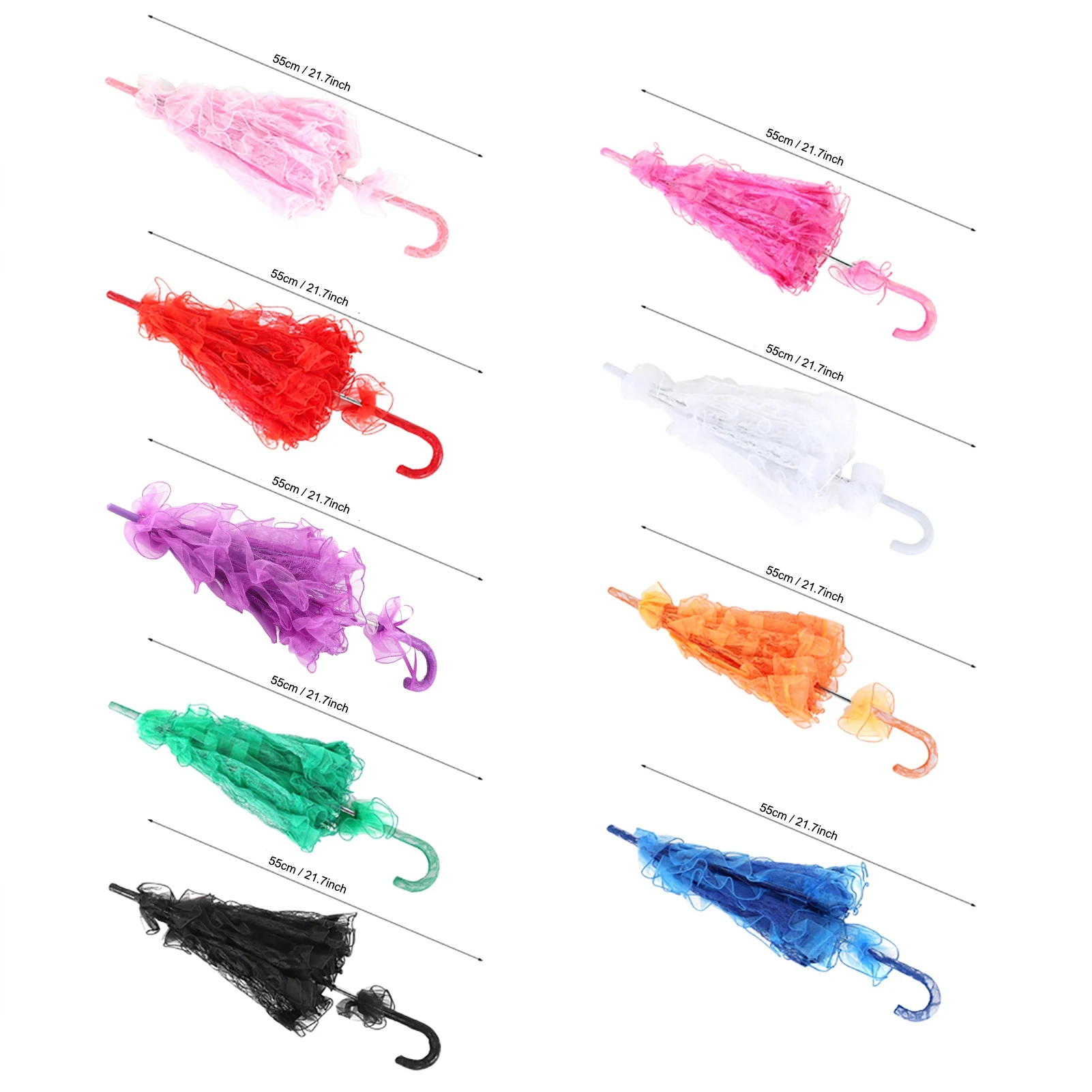 Bridal Lace Cotton Umbrella Wedding Parties Dancing Photography Prop For Handheld Photo Props