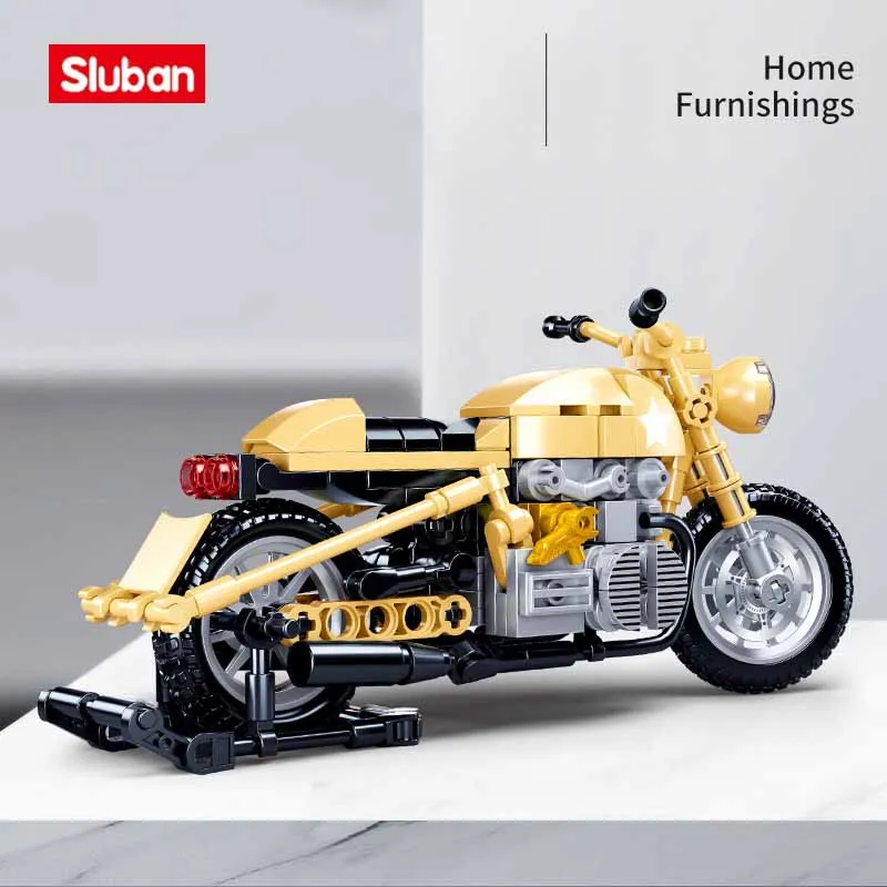 

Строительные блоки Sluban, игрушки R-75, мотоцикл, 223 шт., модельные блоки B0959, совместимы с ведущими брендами, строительные наборы