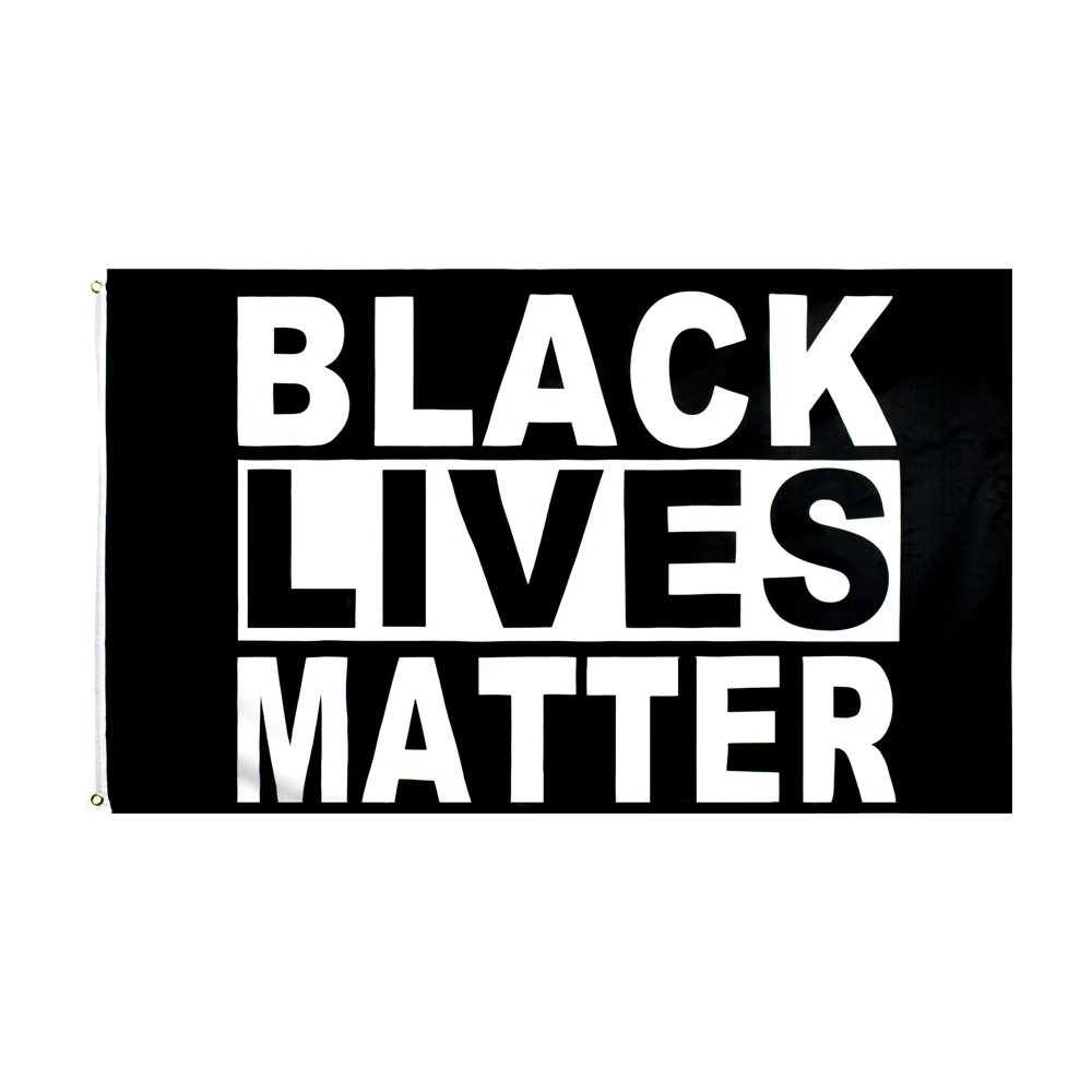 

FLAGDOM 3x5Fts 90X150cm Black Lives Matter Flag BLM Peace Protest Outdoor Banner