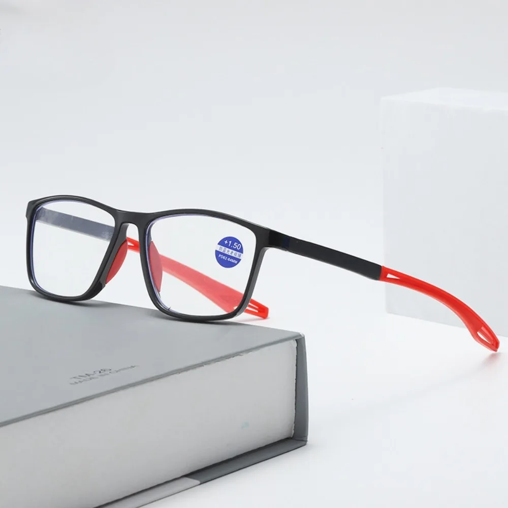 Reading Glasses TR90 Sport Men Ultralight Anti Blue Light Presbyopia Eyeglasses Hyperopia Optical Eyewear Diopters