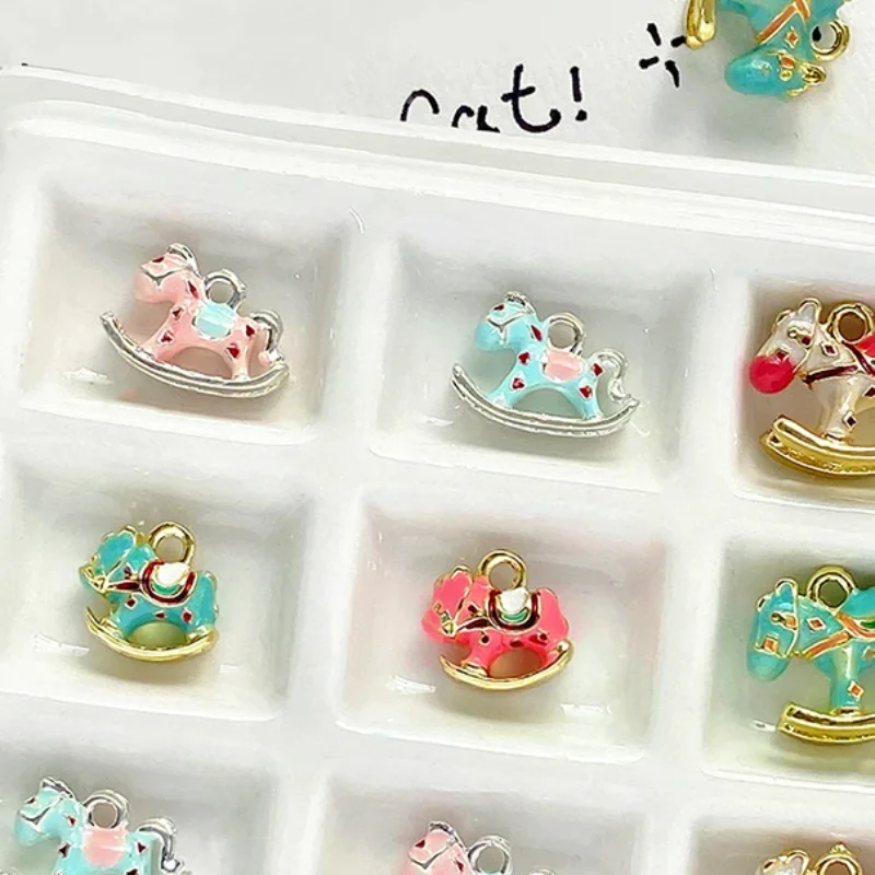 Exquisite Cute Rocking Horse Charms Pendants For Jewelry Making Necklace Earrings Bracelet DIY Accessories Supplies