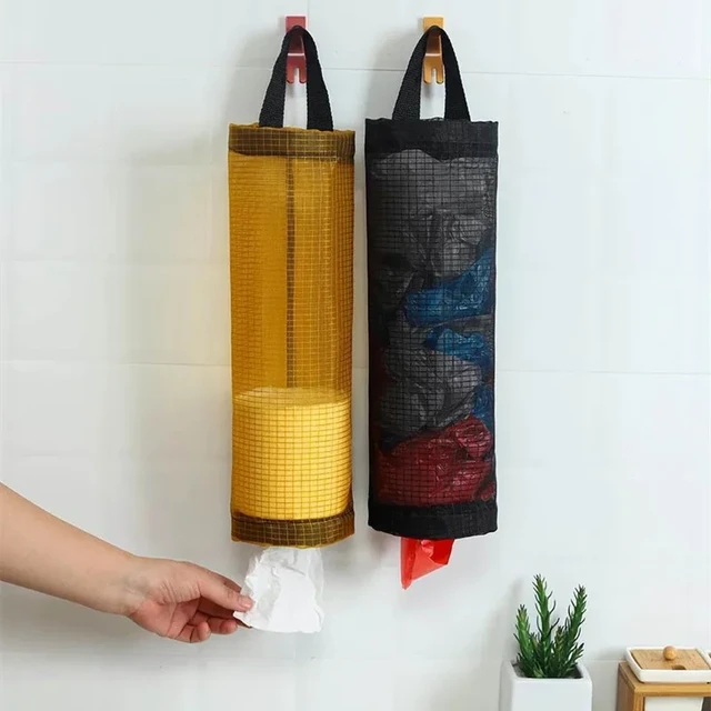 Plastic Bag Organizer Holder Hanging Mesh Bag Organizer Organizer