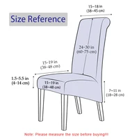 XLMS Size Plain Chair Cover Solid Color Stretch Fabric Seat Cover for Dining Room Office Kitchen Home Decor No 100% Waterproof 2