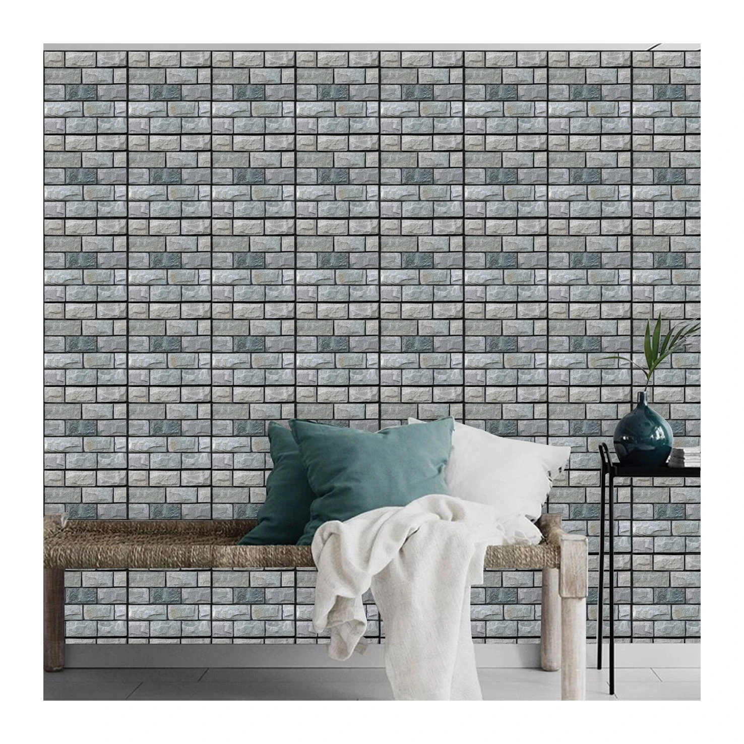 10 Stück 3D selbstklebende Wandaufkleber, 30 x 30 cm, wasserdichte PVC-Tapeten, abnehmbare Wandkunst-Wandbilder für DIY-Heim- und Wohnzimmerdekoration – Detail 14