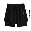 48075-d53cf1.png DRUR Summer Running Shorts High Waist Quick Dry Workout Shorts With Zippered Pocket 2 in 1 Athletic Sportswear for Women Men New