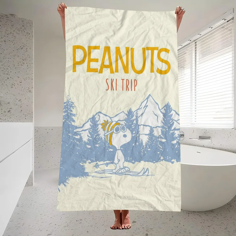 Cute S-Snoopy Beach Towel Colorful Bath Towels For Girl Microfiber Quick Dry Custom Sand Free Beach Yoga Spa Gym Pool 5