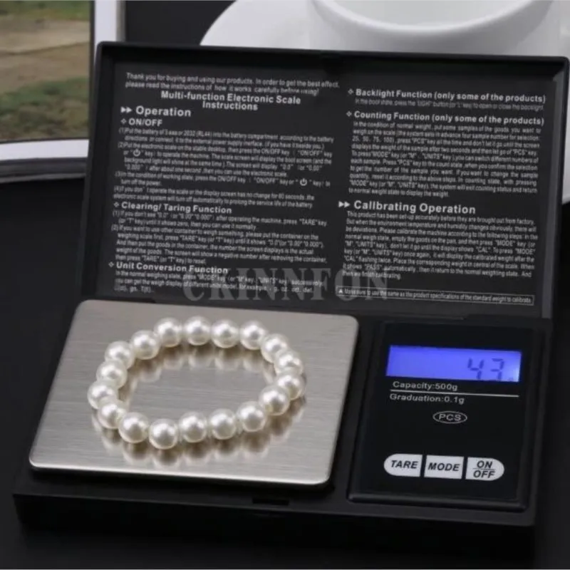100 개/몫 100g 500g x 0.01g 고정밀 디지털 주방 규모 보석 골드 균형 무게 그램 전자 저울