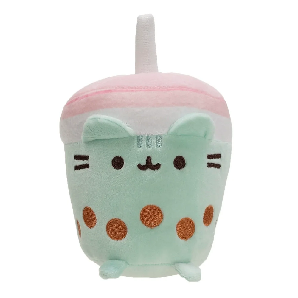 15CM Kawaii Chocolate Cookie Fat Cat Simulated Doll Plush Toy Stuffed Soft Animal White Gray Kitten Pillow Kid Girl Pet Toy Deco plush toys