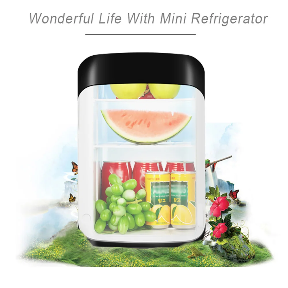10L Refrigerators Compressor Mini Portable Fridge Black for Home, Office, Bedroom, Hotel Room, Car, Motor Vehicle