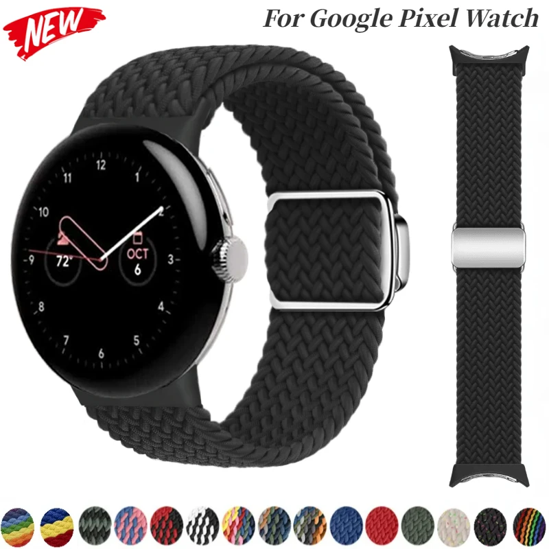Cinturino Magnetico Intrecciato In Nylon Per Google Pixel Watch 2 Cinturino Di Ricambio Cinturino In Tessuto Bracciale Pixel Watch 2 Accessori