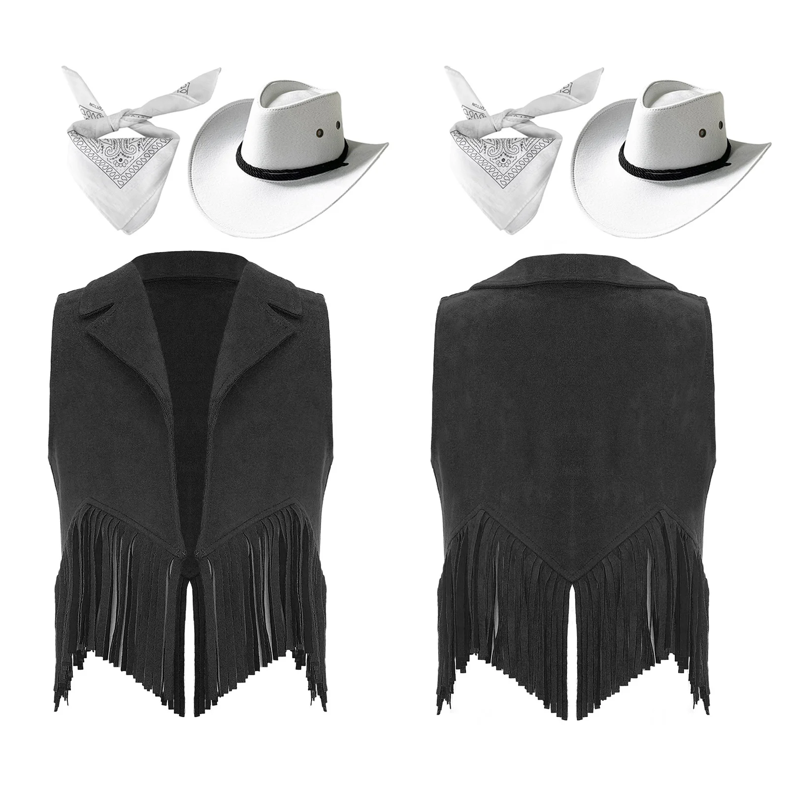 Chapeau Cowboy Argent Nickel - Bande En Cuir Ovale Concho - Costume Cosplay Western - Taille Unique