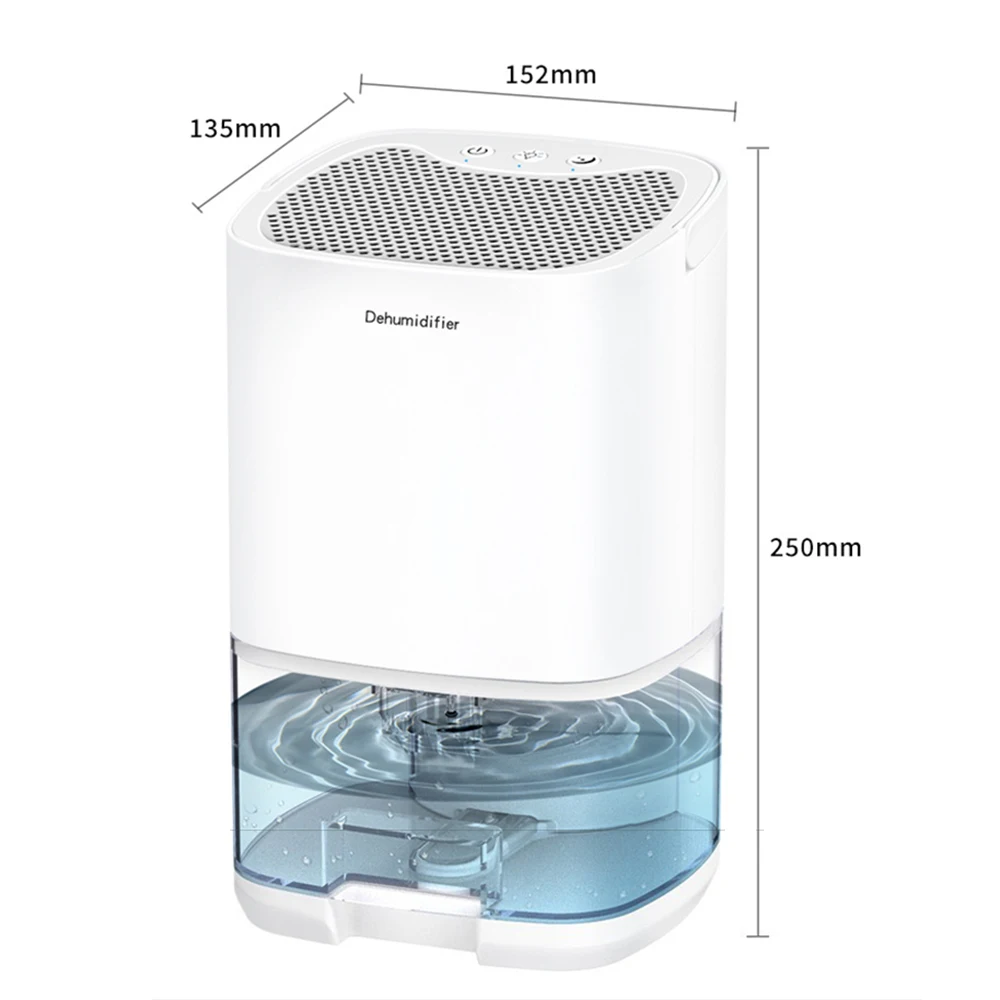 Assorbitore di umidità del deumidificatore portatile elettrico di grande  capacità da 1 litro per la luce notturna del purificatore dell'essiccatore  dell'aria silenzioso intelligente del bagno di casa