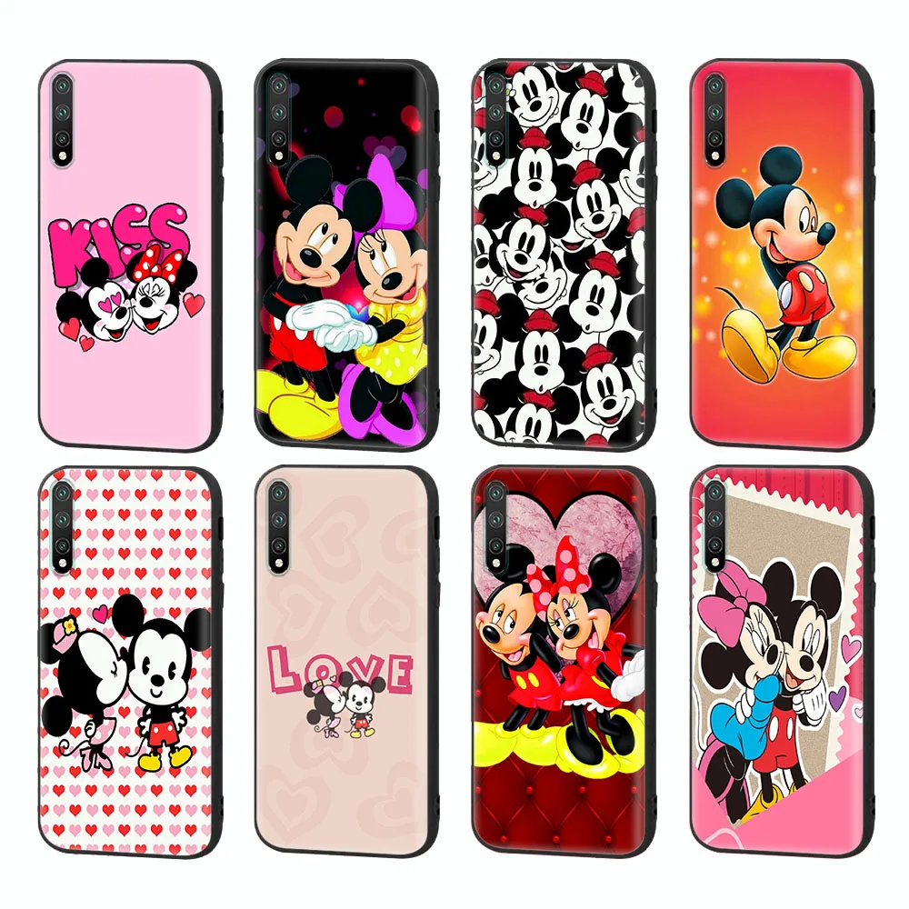 Custodia Morbida Nera Topolino Per Samsung Galaxy S7 Edge J2 Prime J4 Core J5 Plus J7 Duo J8 Pro