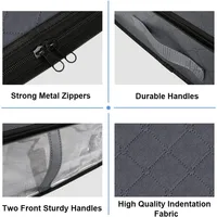Underbed Storage Bag Foldable Quilt Clothes Storage Bag Large Capacity Dustproof Toys Bags Moisture Dust Proof Proof Organizer 2