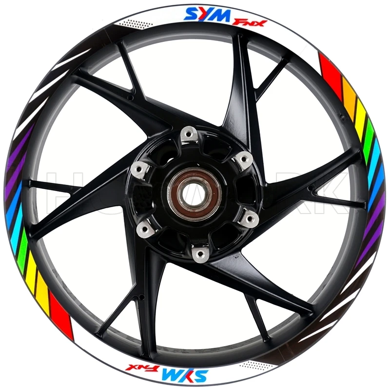 Motorcycle Accessories Wheel Hub Wheel Rim Sticker Reflective Stickers For Sym Fiddle 125 Abs Xs125T-16C Fiddle 4