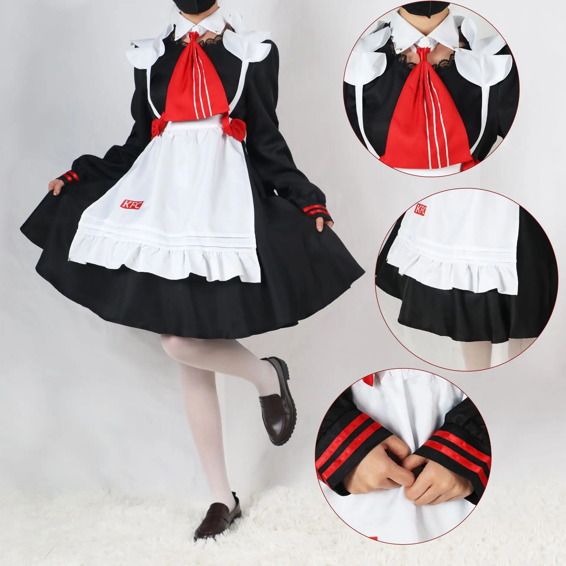 

Game Genshin Impact Cosplay Costume Noelle Dress Uniform Lolita Maid Dress Wig Halloween Costumes For Women Sexy Clothing