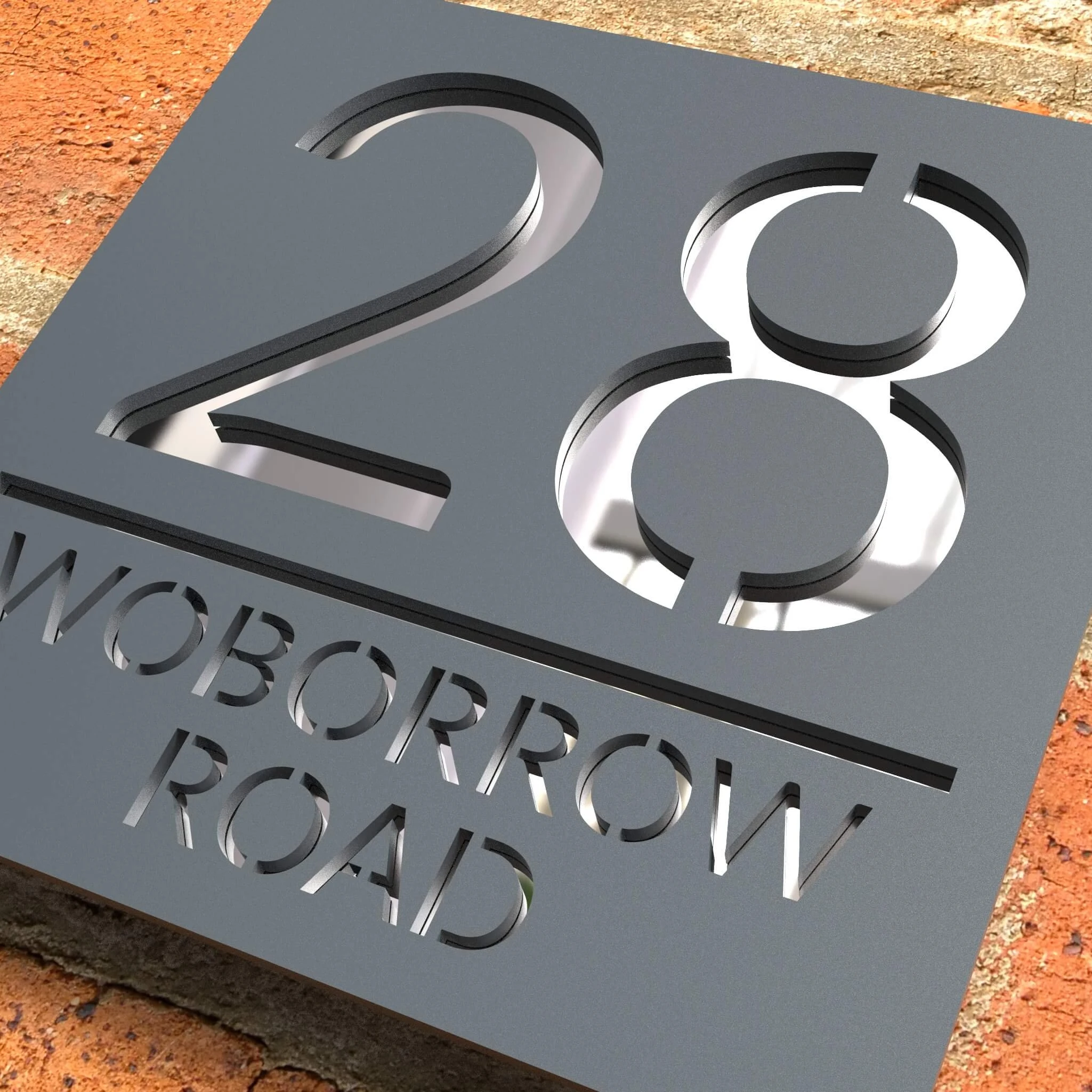 House Name Plate 3D floating carving acrylic material outdoor house number street sign house number signs house numbers number plate 3d acrylic wall signs