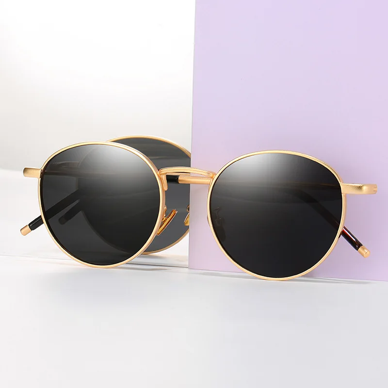 

Metal Korean version ins women's retro round frame 8059 polarized Sunglasses anti ultraviolet sunglasses women's senior sense