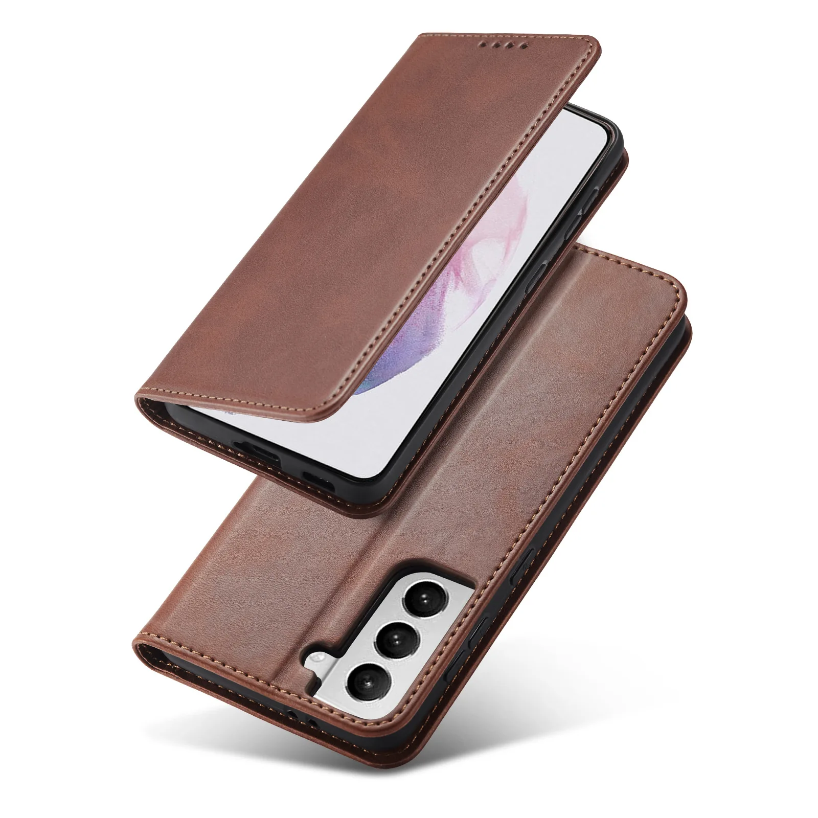 Capa de Telefone de Couro do Plutônio para Samsung S22 S21 S20 Plus Ultra fe Cartão Bolso Capa de Telefone para Samsung Galaxy A72 A52 A42 A32 5g 4g 21 para samsung s22 s21 s20 plus ultra