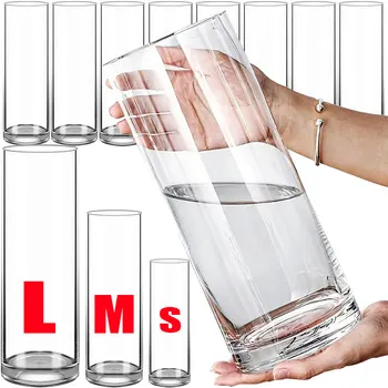 Clear Acrylic Cylinder Flower Vase 1