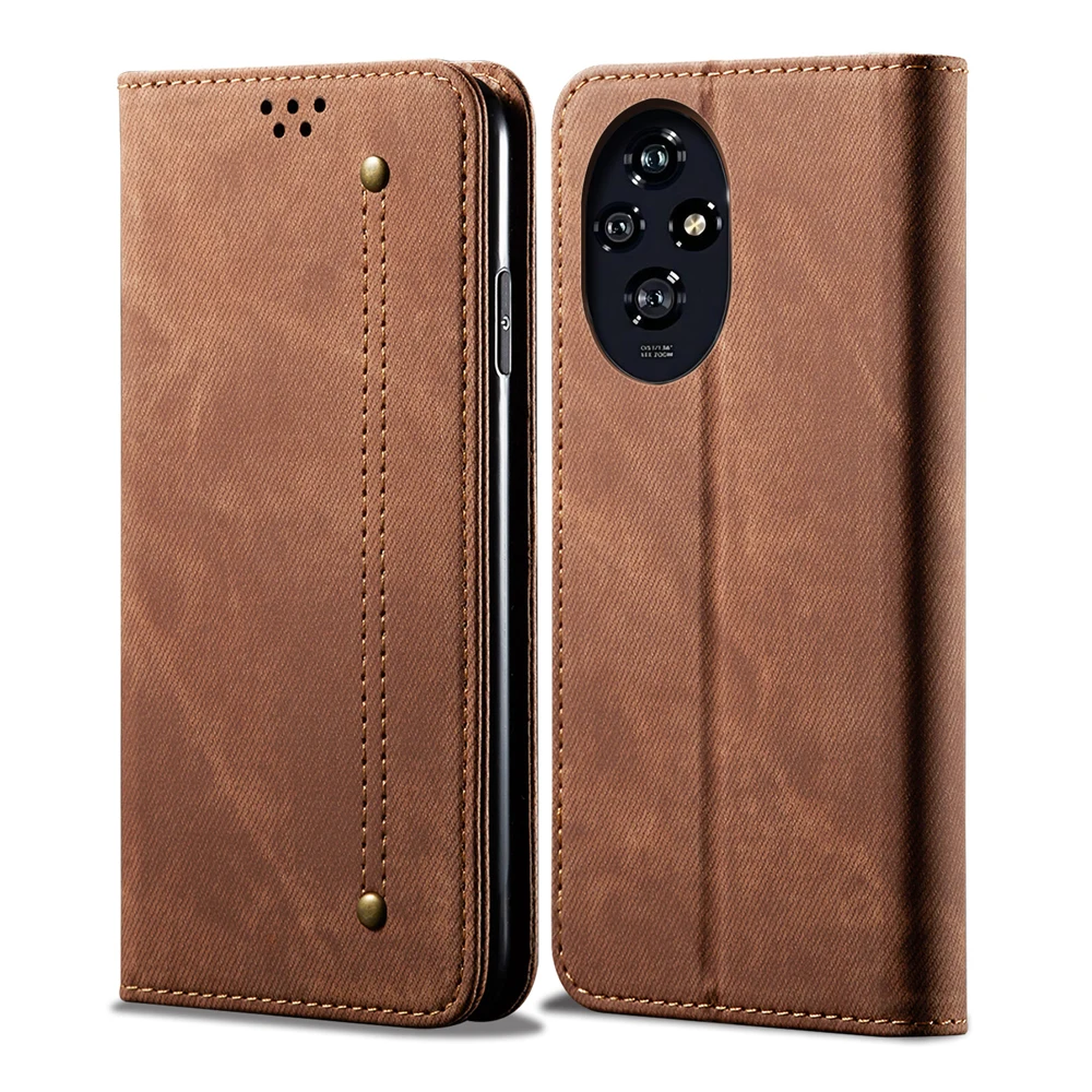 Elegant Leather Flip Wallet Case with Card Slot and Magnetic Closure