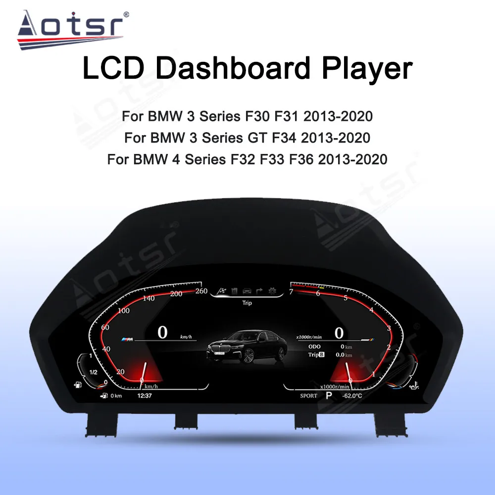 Lcd Digital Cluster Per Bmw Serie 4 F32 F33 F36 2013-2020 Virtual Cockpit Speed Meter Head Unit Car Dashboard Display Head Up