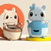 Children's Toilet Seat Rabbit Toilet Portable Baby Toilet Seat Household Boy and Girls Baby Potty Urinal Basin Baby Bucket Potty 1