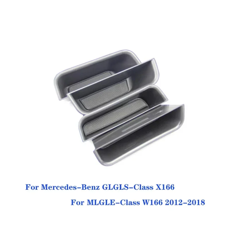 메르세데스-벤츠 GLGLS 클래스 X166 MLGLE 클래스 W166 2012-2018 자동차 도어 핸들 보관함 트레이 액세서리