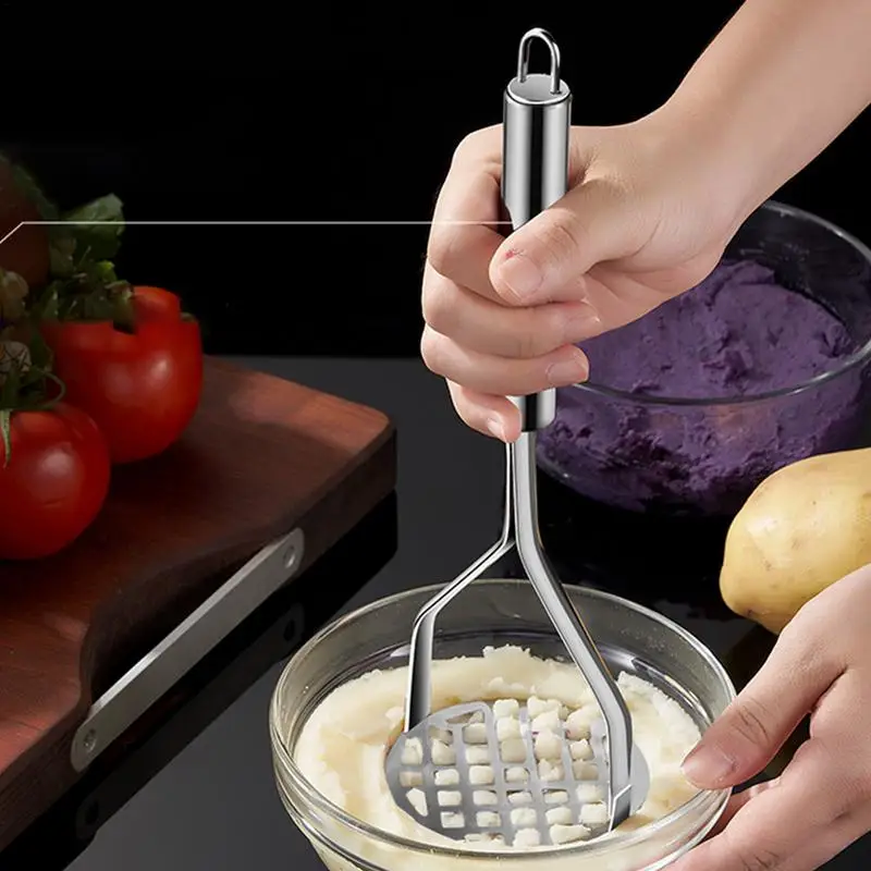 Ground Beef Masher Avocado Egg Hand Press Ricer Potato Crusher Pusher Fruit Tools Stainless Steel Puree Juice Maker For Fruit