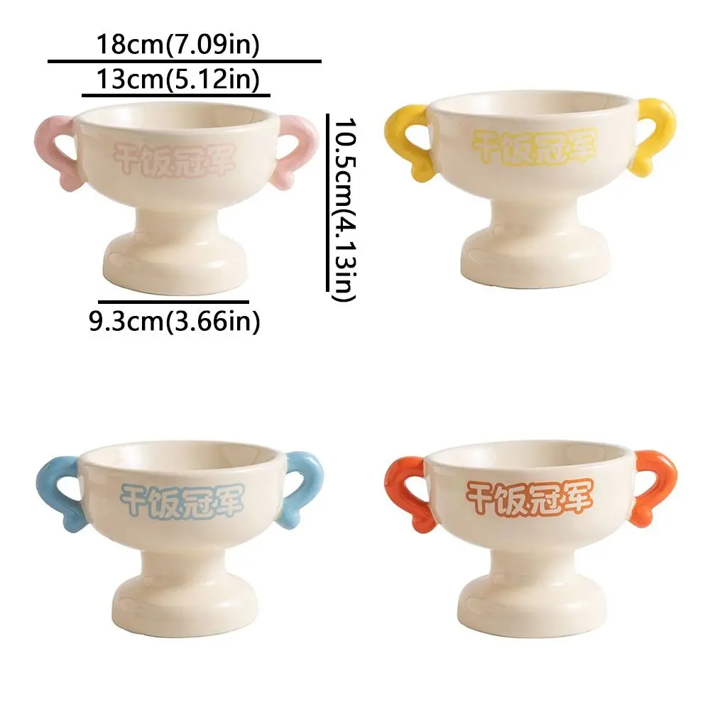 Ciotola Rialzata per Cibo e Acqua per Gatti, Grande Capacità, Base Alta in Ceramica, Stabile e Antiscivolo, Accessori per Animali Domestici - immagine 6