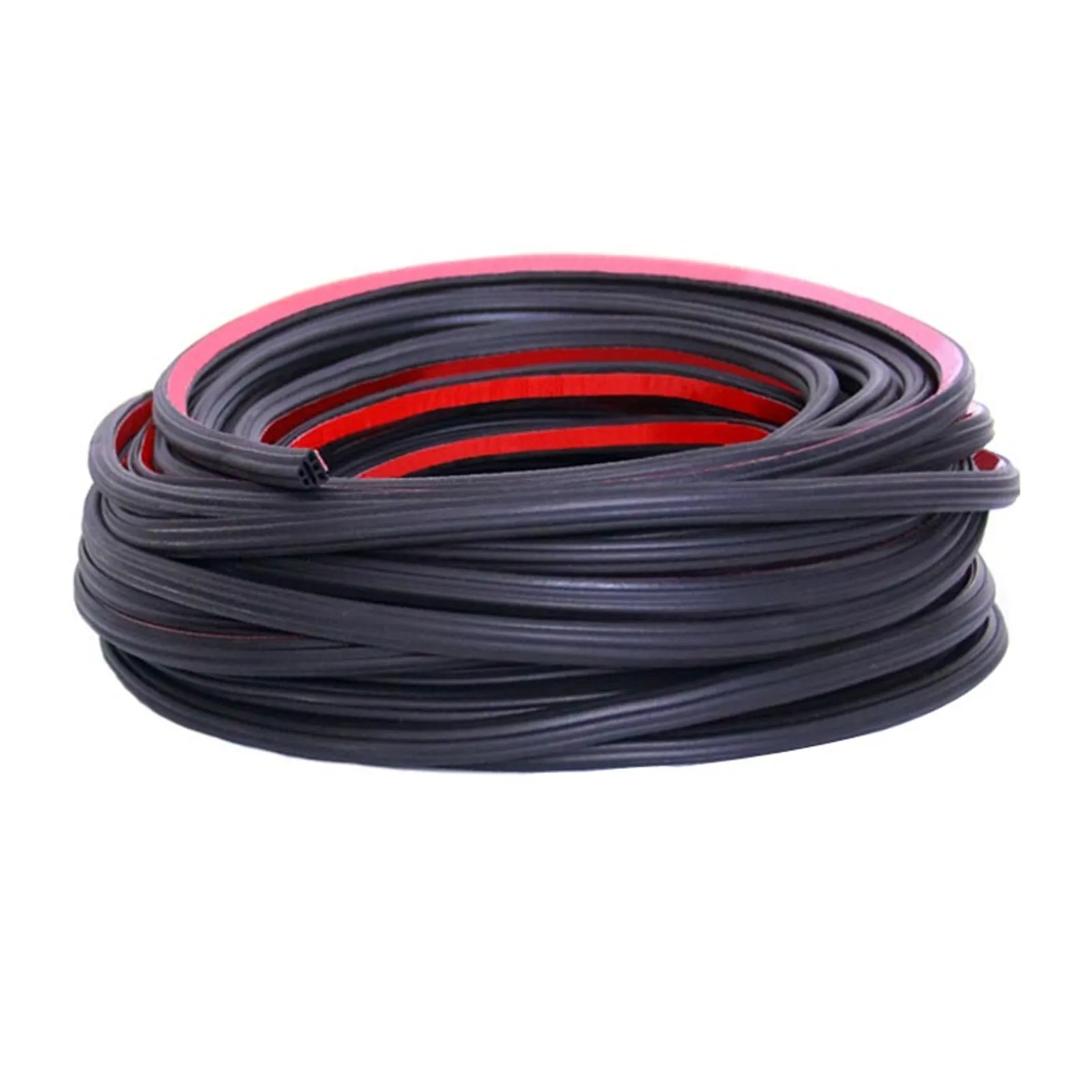 Soundproof Sealing Strip Cars Edge Rubber Self-Adhesive Door Seal 5 Holes Shaped