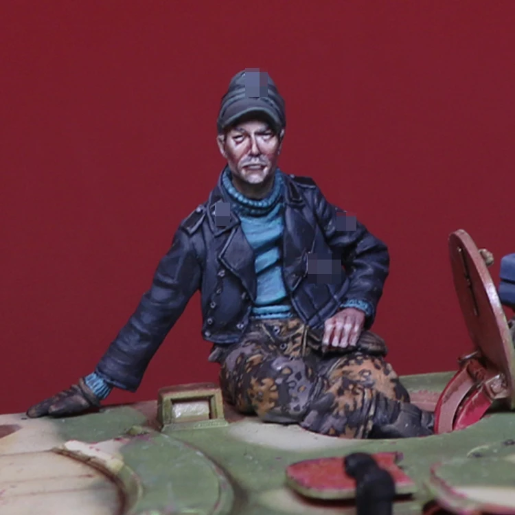 

1/35 CREWMAN, солдат танка Второй мировой войны, солдат-модель из смолы, GK, военная тема Второй мировой войны, несобранный и Неокрашенный комплект
