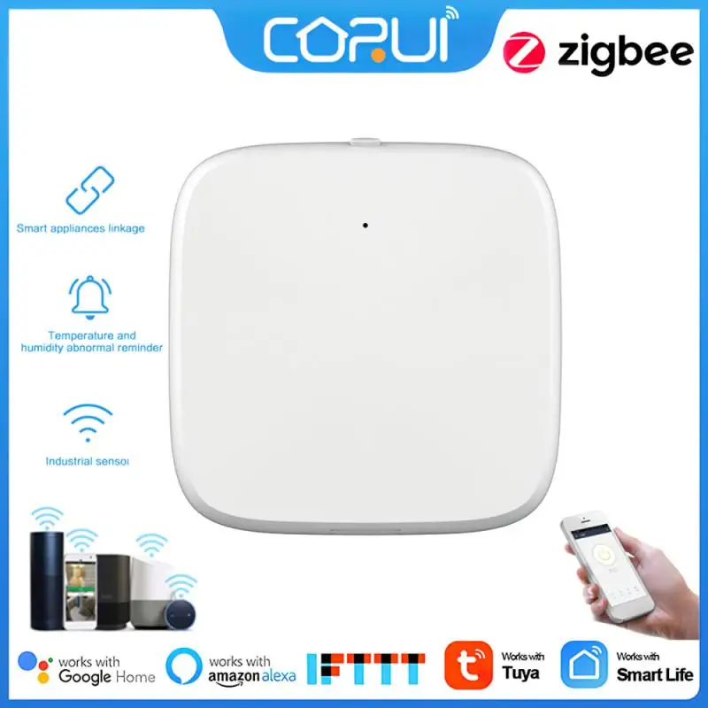 

Датчик температуры и влажности CORUI Tuya Smart ZigBee с беспроводным управлением, высокоточный T & H датчик температуры и влажности для умного дома