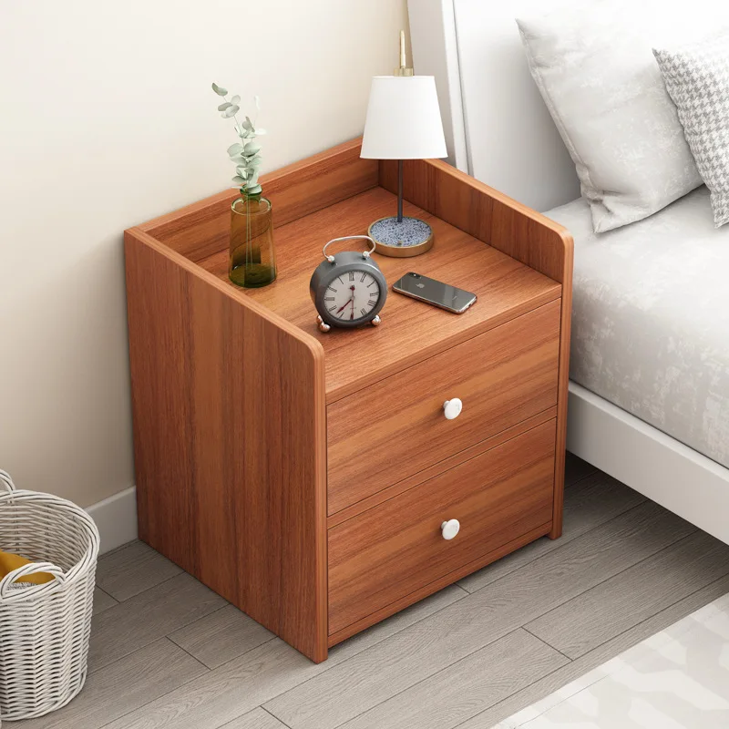 

Bedside Table Simple Modern Simple Bedside Cabinet Mini Storage Cabinet with Lock Home Bedroom Bedside Storage Cabinet