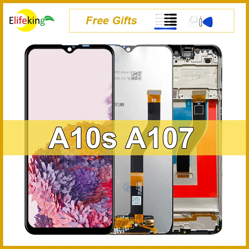 

ЖК-дисплей 6,2 дюйма для Samsung Galaxy A10s, экран A107/DS A107F A107FD A107M, сенсорный дигитайзер в сборе, замена экрана телефона