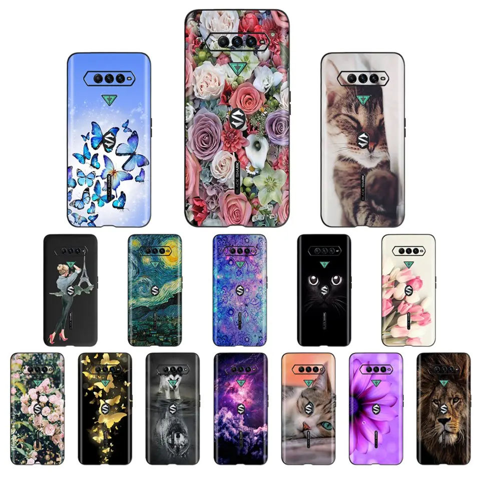Custodia Per Xiaomi Black Shark 4 Pro Fashio Custodia Morbida In Silicone Per Cover Posteriore Per Xiaomi Black Shark4 5 Rs Paraurti Coque Funda