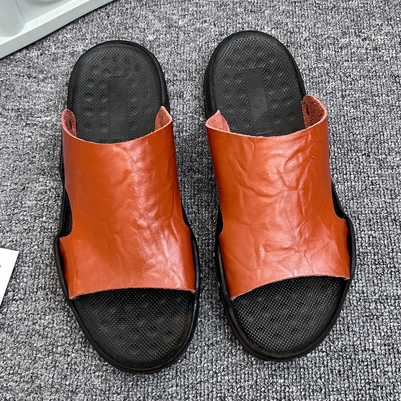 Sandalias de moda y a la moda para hombre, Sandalias cómodas de verano, zapatos de tacón plano informales para playa, varios colores para elegir