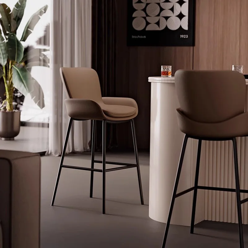 Bar Stools Ergonomic Aesthetic Living Room Accent Office Chair Modern Long Height Relaxing Furniture