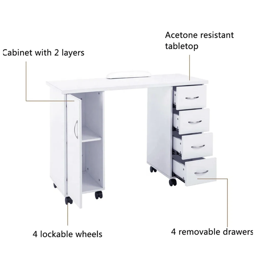 Nail Salon Equipment Cheap Used Factory Sale Nail Table with Fan - China Manicure  Table, Nail Table | Made-in-China.com