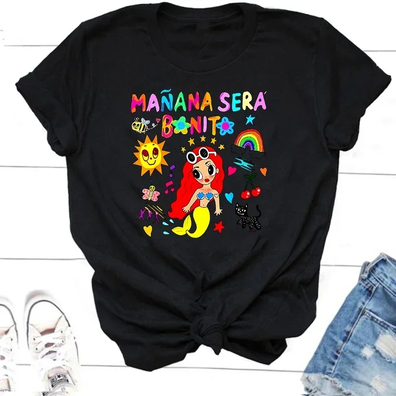 

Футболка женская с коротким рукавом, модная рубашка с принтом Бонито, Карол, G, Merch, музыка завтра будет мило