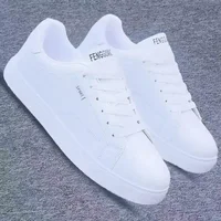Men's Waterproof Leather Surface Sneakers Soft Bottom Fashionable Board Shoes Fall New Style Student Shoes Easy to Wear